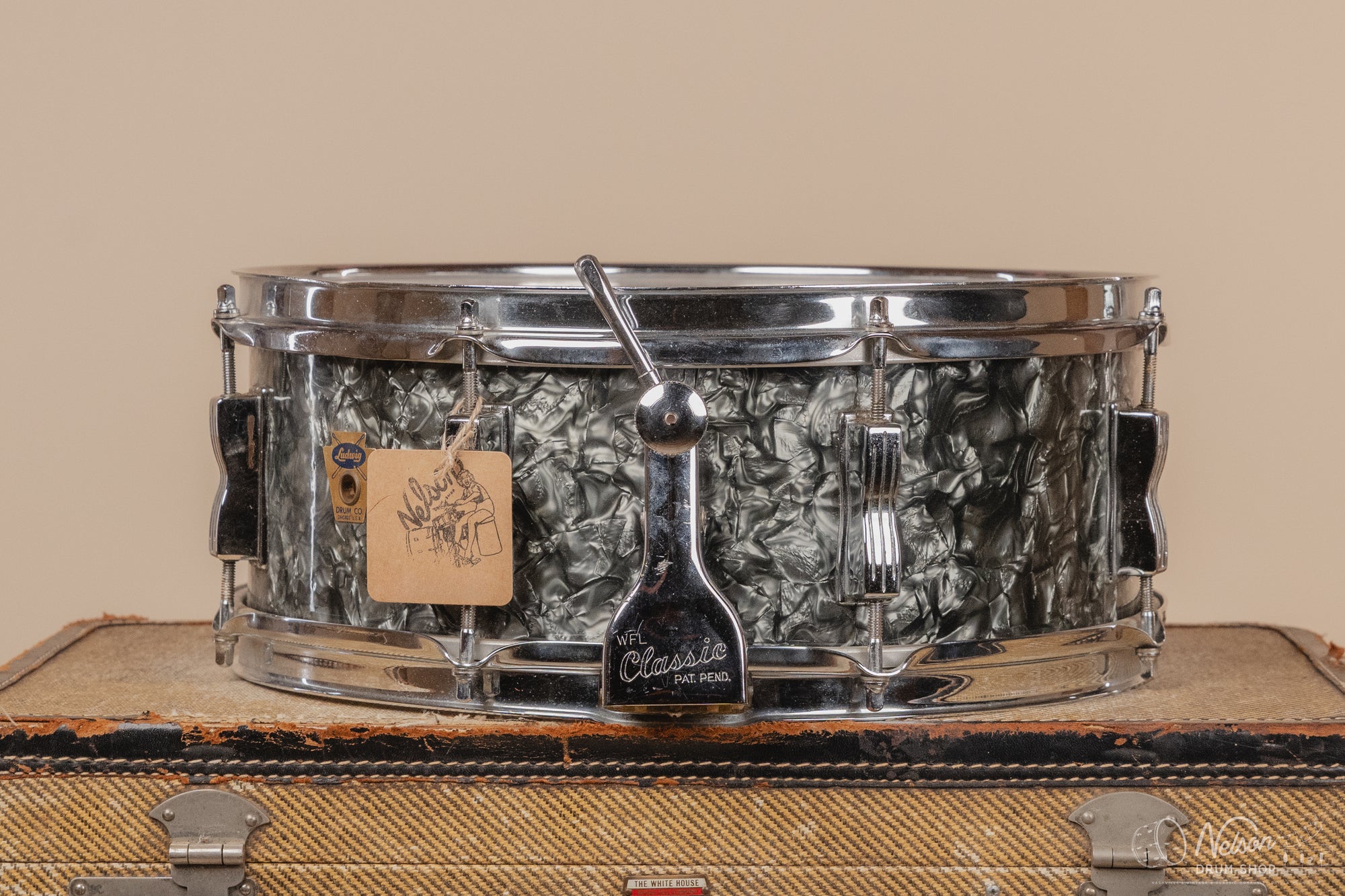 DEC 12 1959 Ludwig Buddy rich Model 'Super Classic' in Black Diamond Pearl - 5.5x14