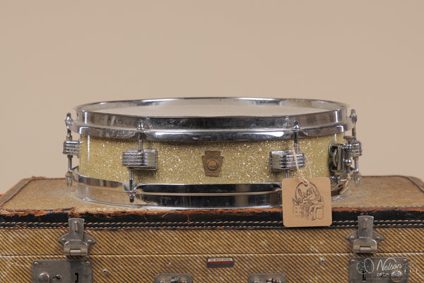1960s Ludwig 'Jazz Combo' rewrapped in Silver Glass Glitter - 3x13