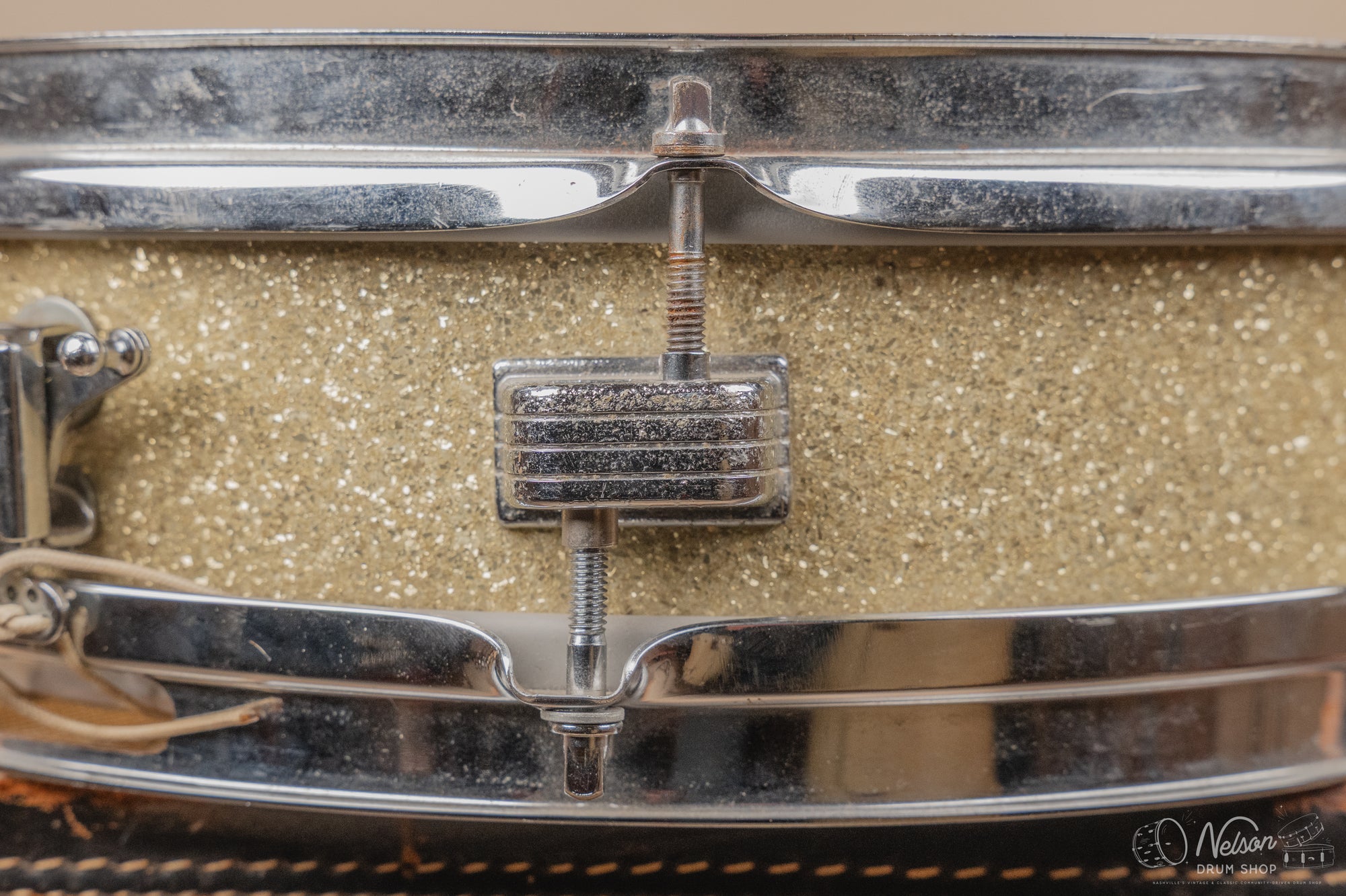 1960s Ludwig 'Jazz Combo' rewrapped in Silver Glass Glitter - 3x13