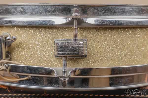 1960s Ludwig 'Jazz Combo' rewrapped in Silver Glass Glitter - 3x13