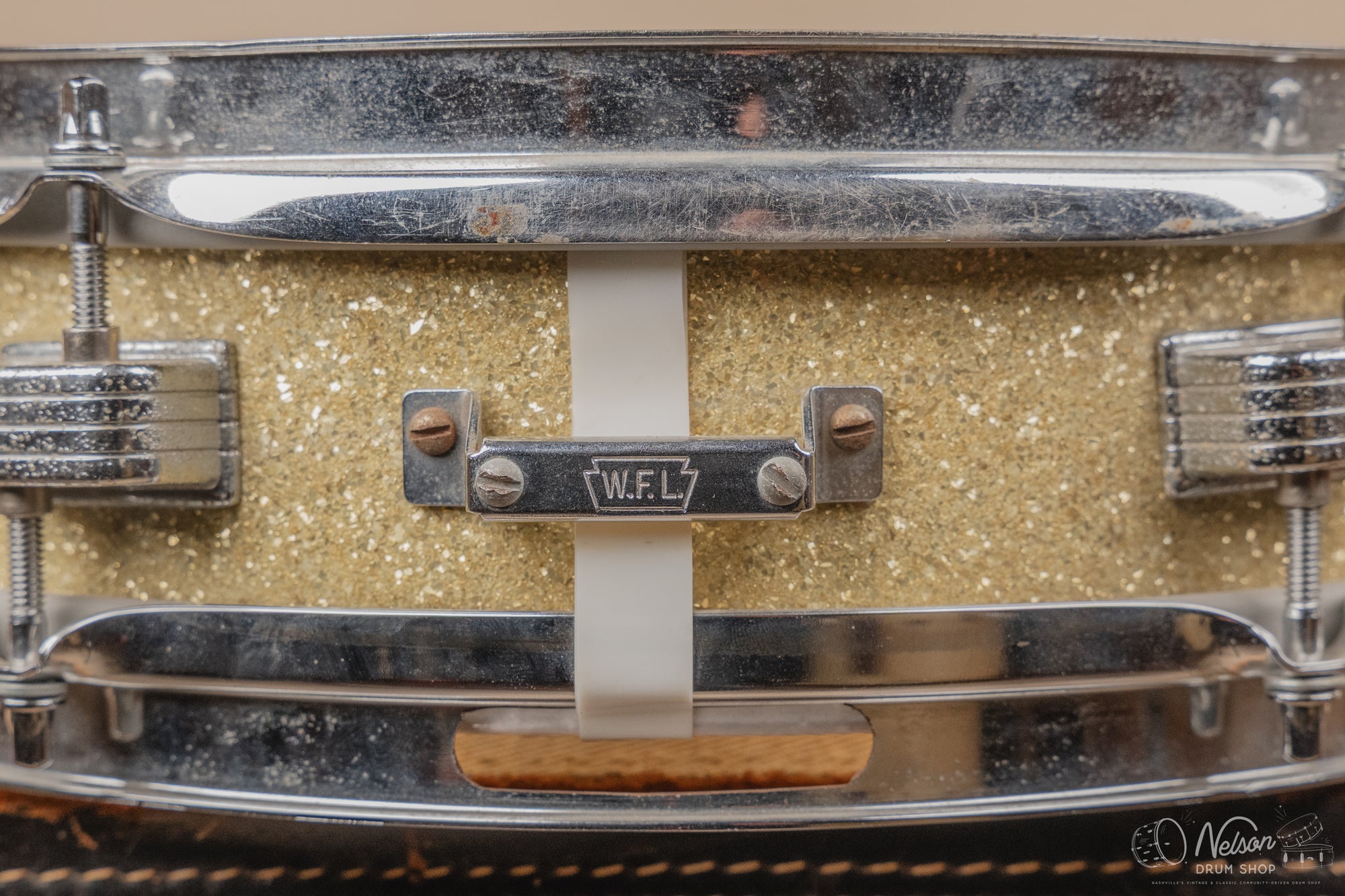 1960s Ludwig 'Jazz Combo' rewrapped in Silver Glass Glitter - 3x13