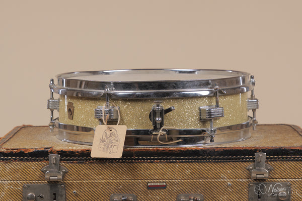 1960s Ludwig 'Jazz Combo' rewrapped in Silver Glass Glitter - 3x13