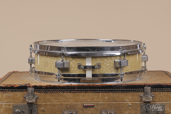 1960s Ludwig 'Jazz Combo' rewrapped in Silver Glass Glitter - 3x13