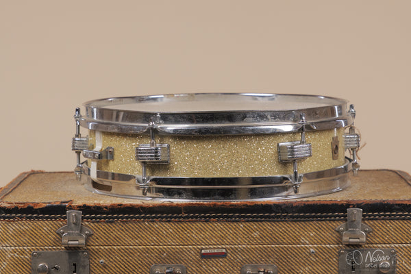 1960s Ludwig 'Jazz Combo' rewrapped in Silver Glass Glitter - 3x13