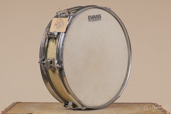 1960s Ludwig 'Jazz Combo' rewrapped in Silver Glass Glitter - 3x13