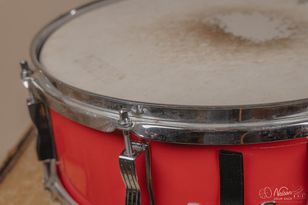 1960s Ludwig Jazz Festival Refinished in Fiesta Red Lacquer - 5x14
