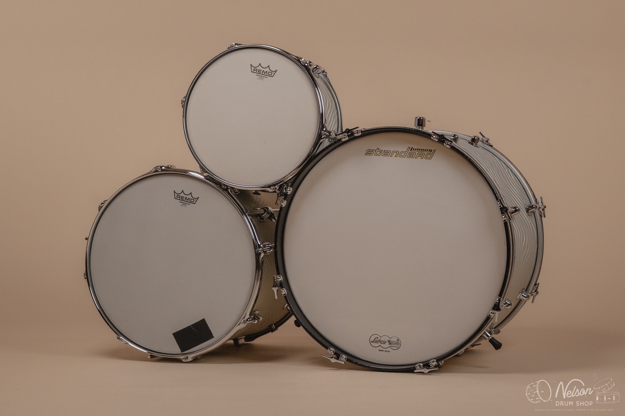 1960s Ludwig Standard in Silver Astro - 14x20, 16x16,  8x12, 5x14sn