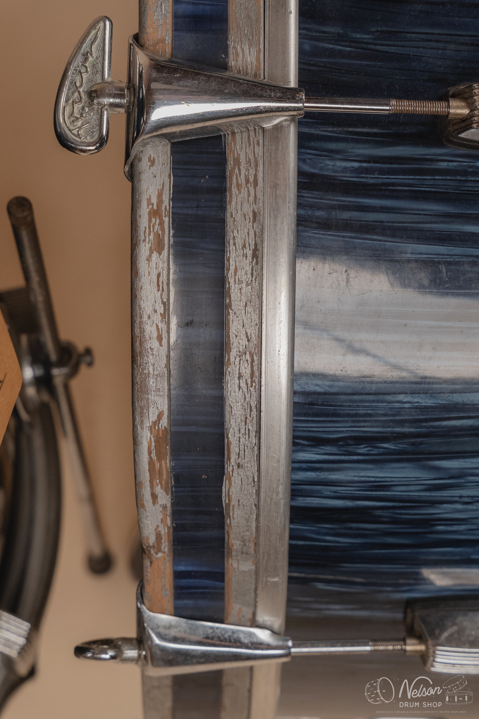 1960s Trixon ‘Luxus’ in Blue Stripe - 16x20, 16x16, 8x13