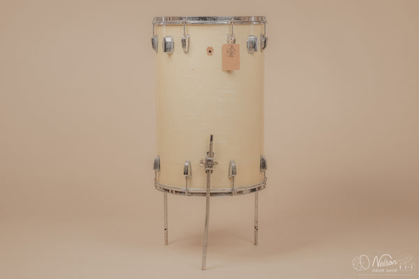 1964 Ludwig 'Miami Beach' Cocktail Drum in White Marine Pearl - 24x16