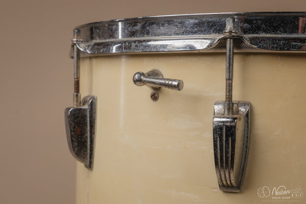 1964 Ludwig 'Miami Beach' Cocktail Drum in White Marine Pearl - 24x16