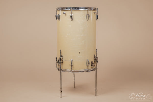 1964 Ludwig 'Miami Beach' Cocktail Drum in White Marine Pearl - 24x16