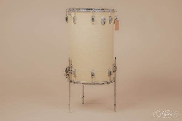 1964 Ludwig 'Miami Beach' Cocktail Drum in White Marine Pearl - 24x16