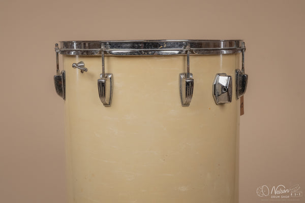 1964 Ludwig 'Miami Beach' Cocktail Drum in White Marine Pearl - 24x16