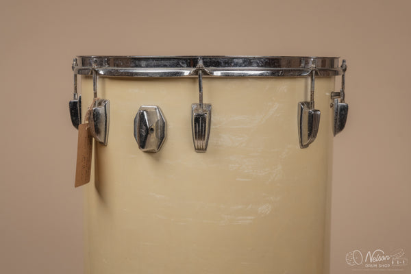 1964 Ludwig 'Miami Beach' Cocktail Drum in White Marine Pearl - 24x16