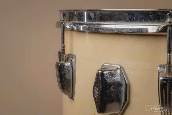 1964 Ludwig 'Miami Beach' Cocktail Drum in White Marine Pearl - 24x16
