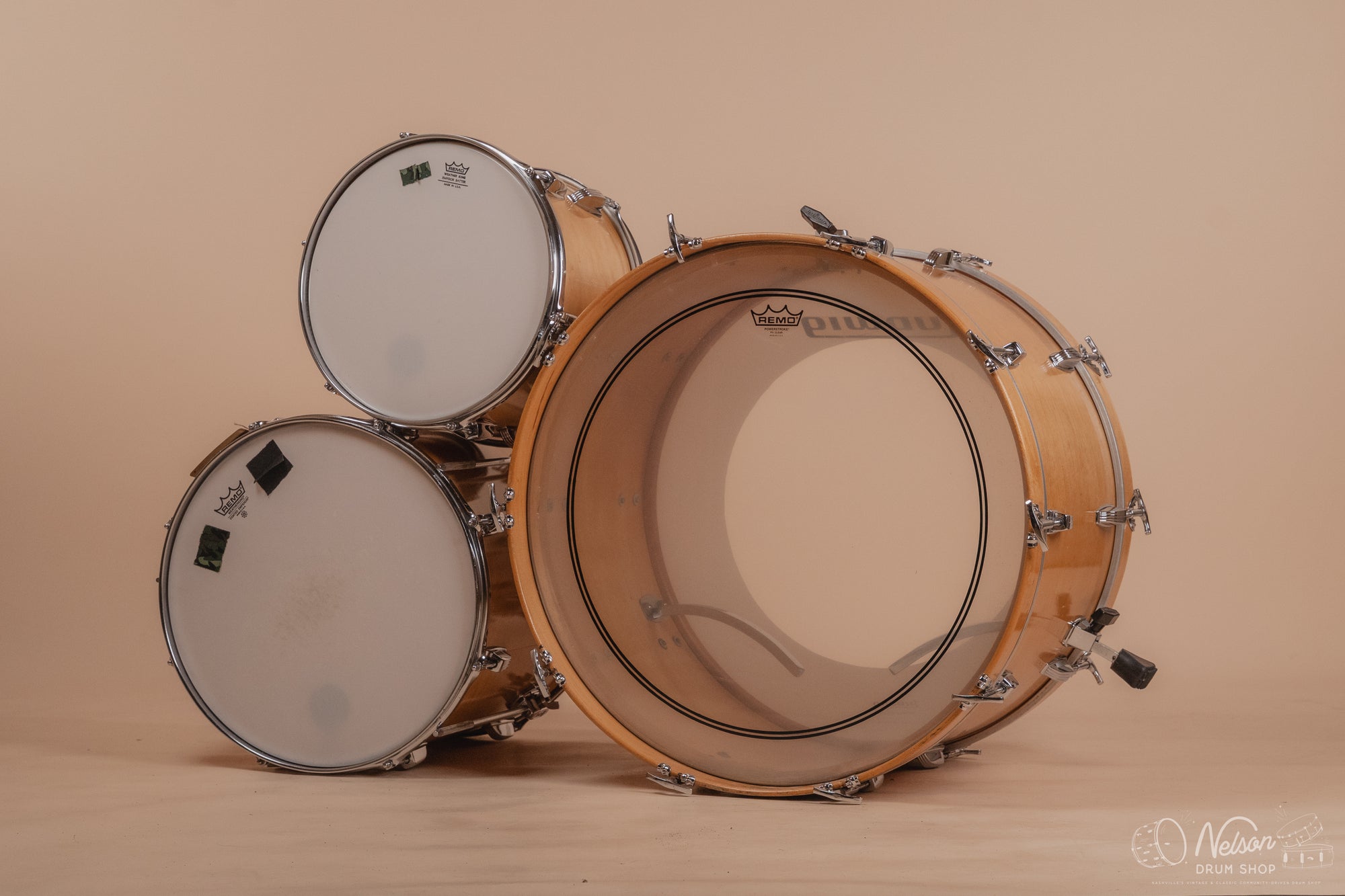 1970s Ludwig 3 ply Pro Beat in Maple Thermogloss - 14x24, 9x13, 16x16