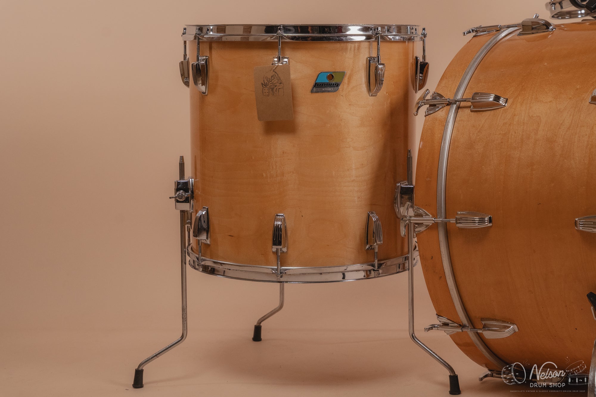 1970s Ludwig 3 ply Pro Beat in Maple Thermogloss - 14x24, 9x13, 16x16