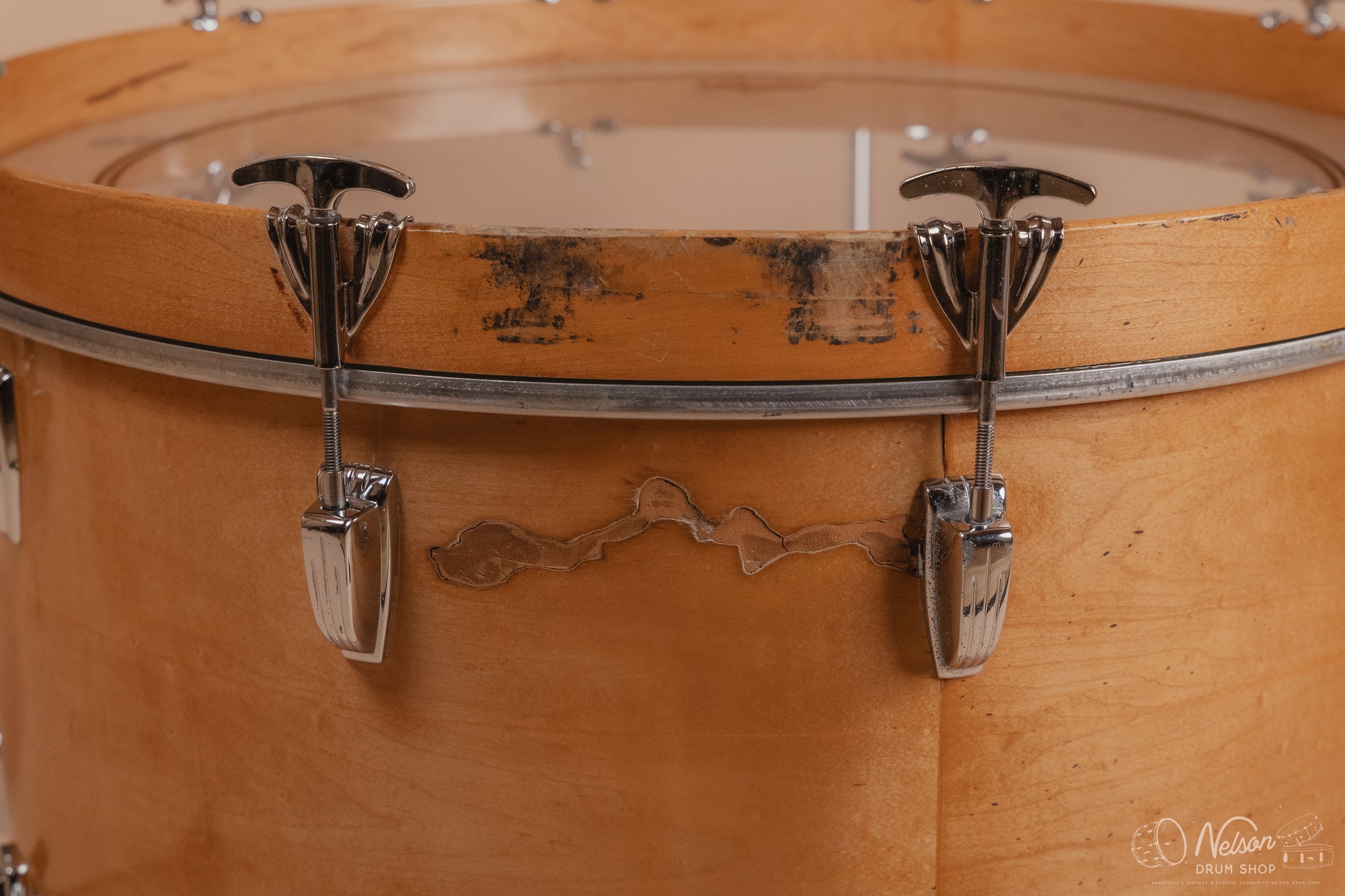 1970s Ludwig 3 ply Pro Beat in Maple Thermogloss - 14x24, 9x13, 16x16