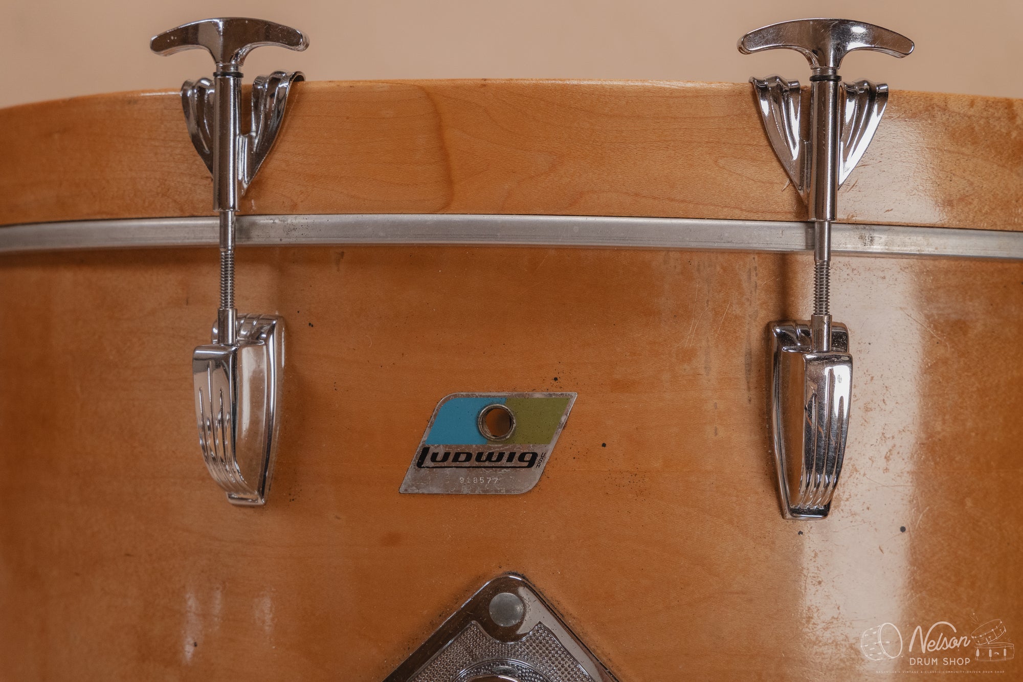 1970s Ludwig 3 ply Pro Beat in Maple Thermogloss - 14x24, 9x13, 16x16
