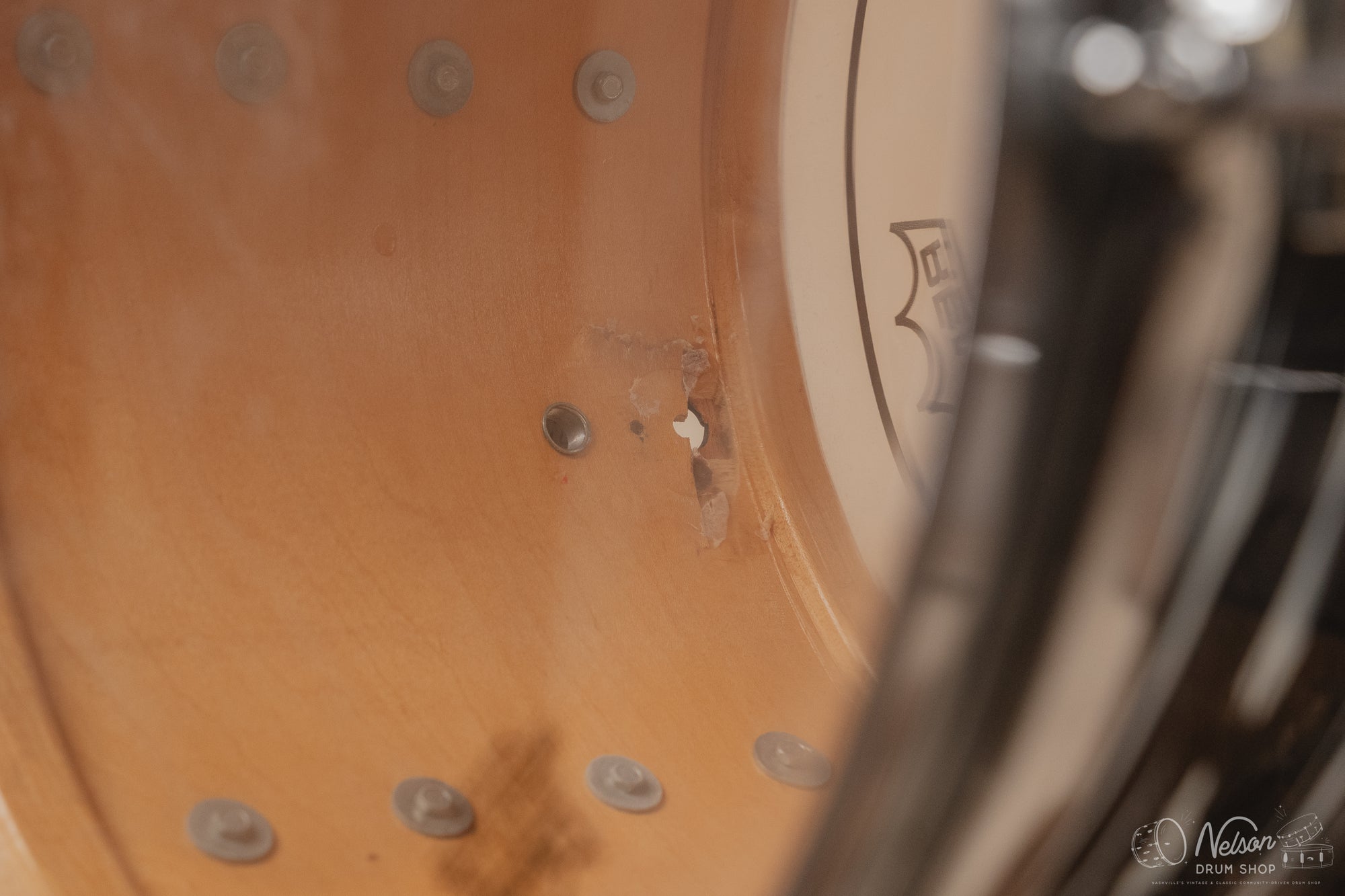 1970s Ludwig 3 ply Tom in Black Oyster Pearl - 9x13