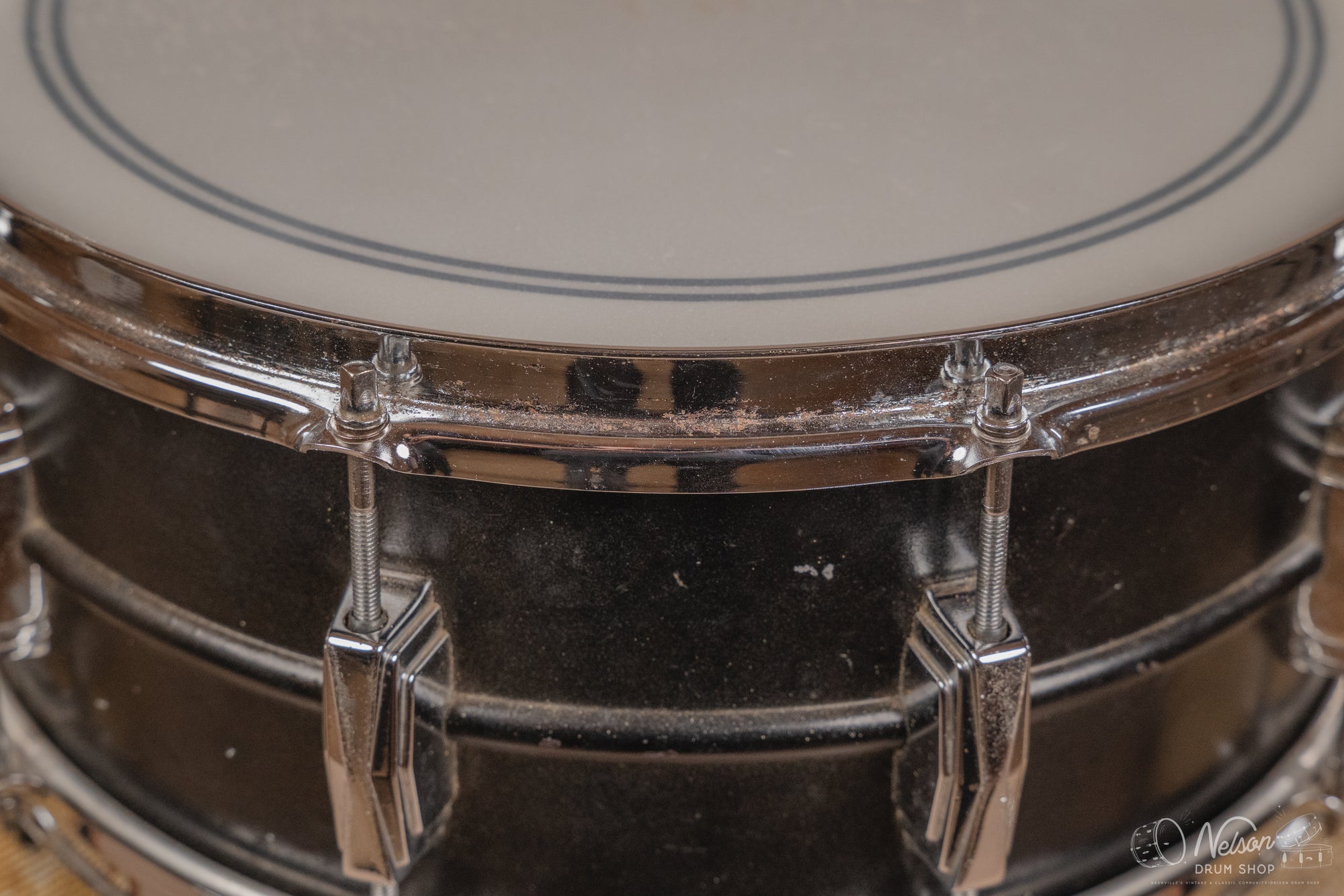 1970s Ludwig Supraphonic / Super-Sensitive Conversion in Black - 6.5x14