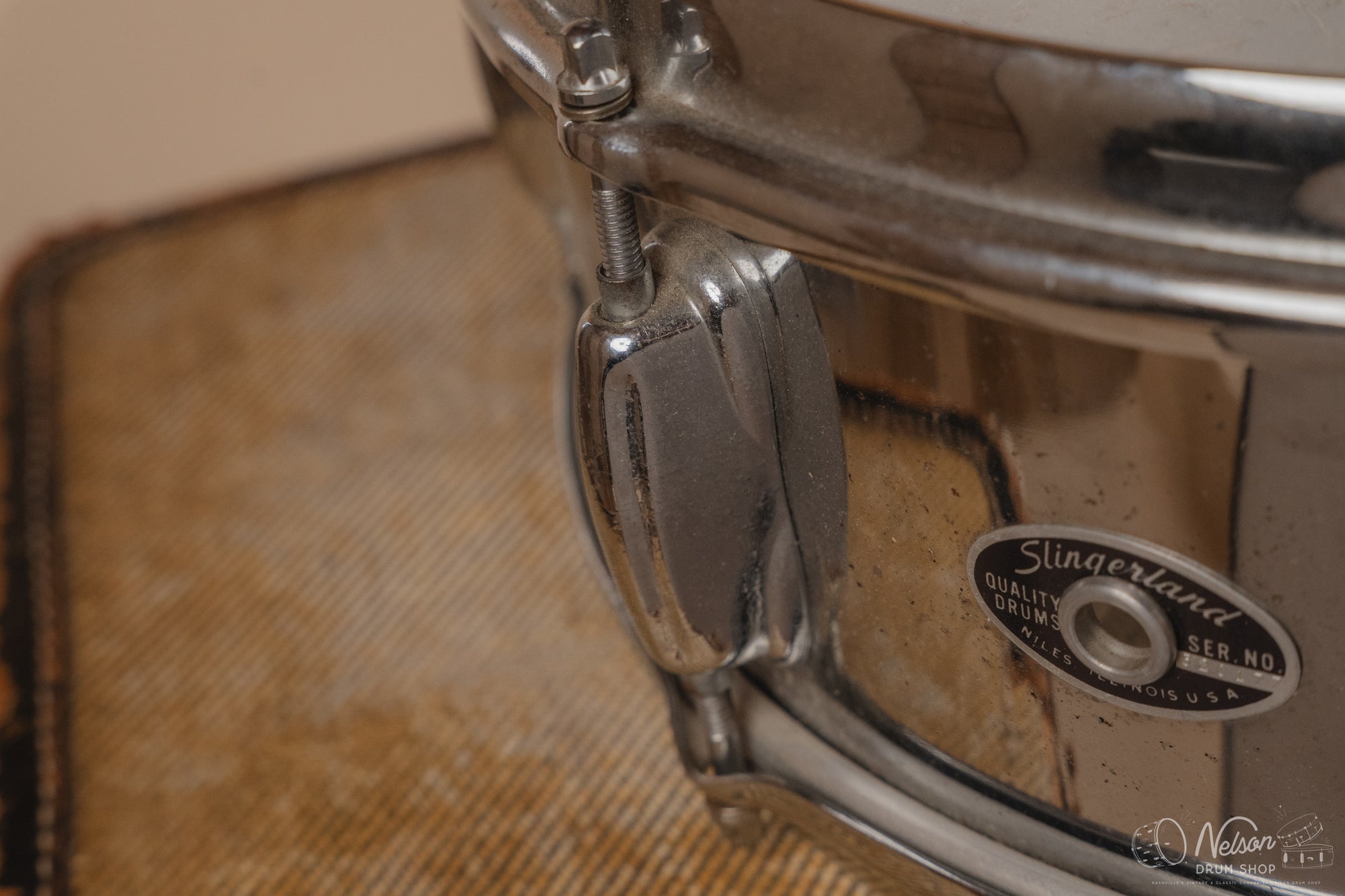 1970's Slingerland 'Festival Model' Chrome Over Steel - 5x14