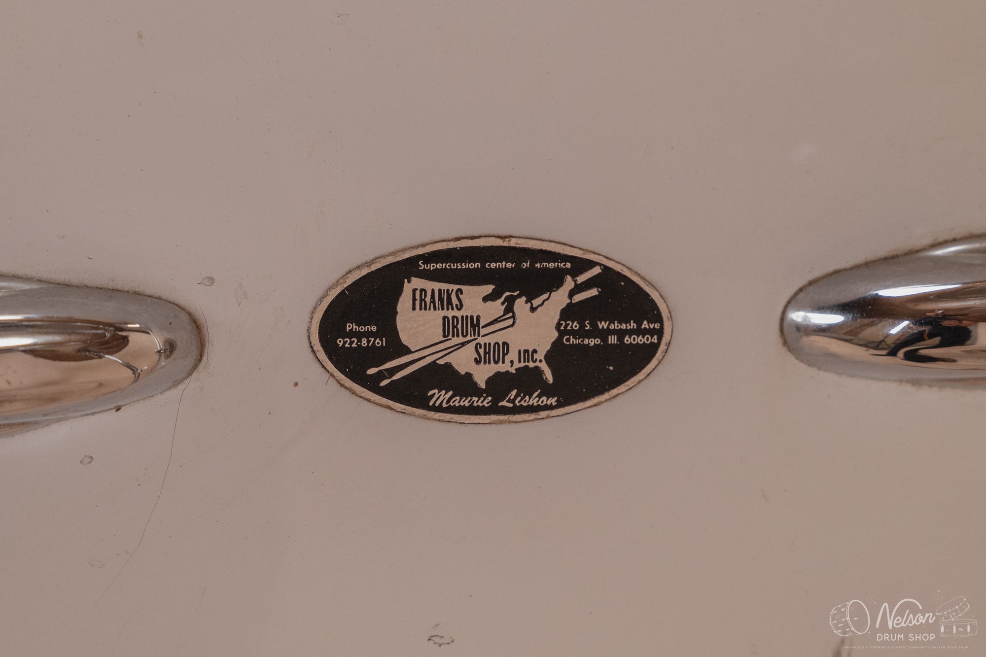 1970's Slingerland 'Gene Krupa' No. 1 N 5 ply in White Gloss - 14x22, 9x13, 16x16