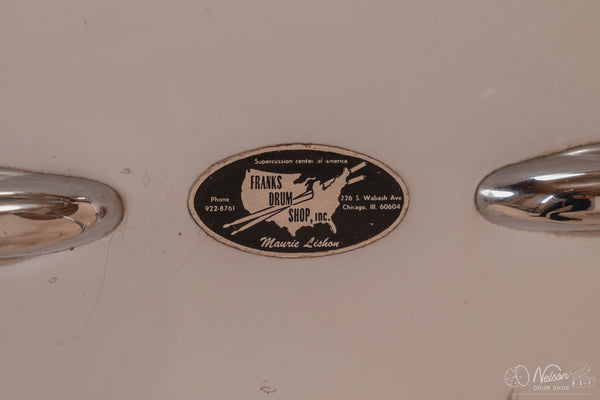 1970's Slingerland 'Gene Krupa' No. 1 N 5 ply in White Gloss - 14x22, 9x13, 16x16