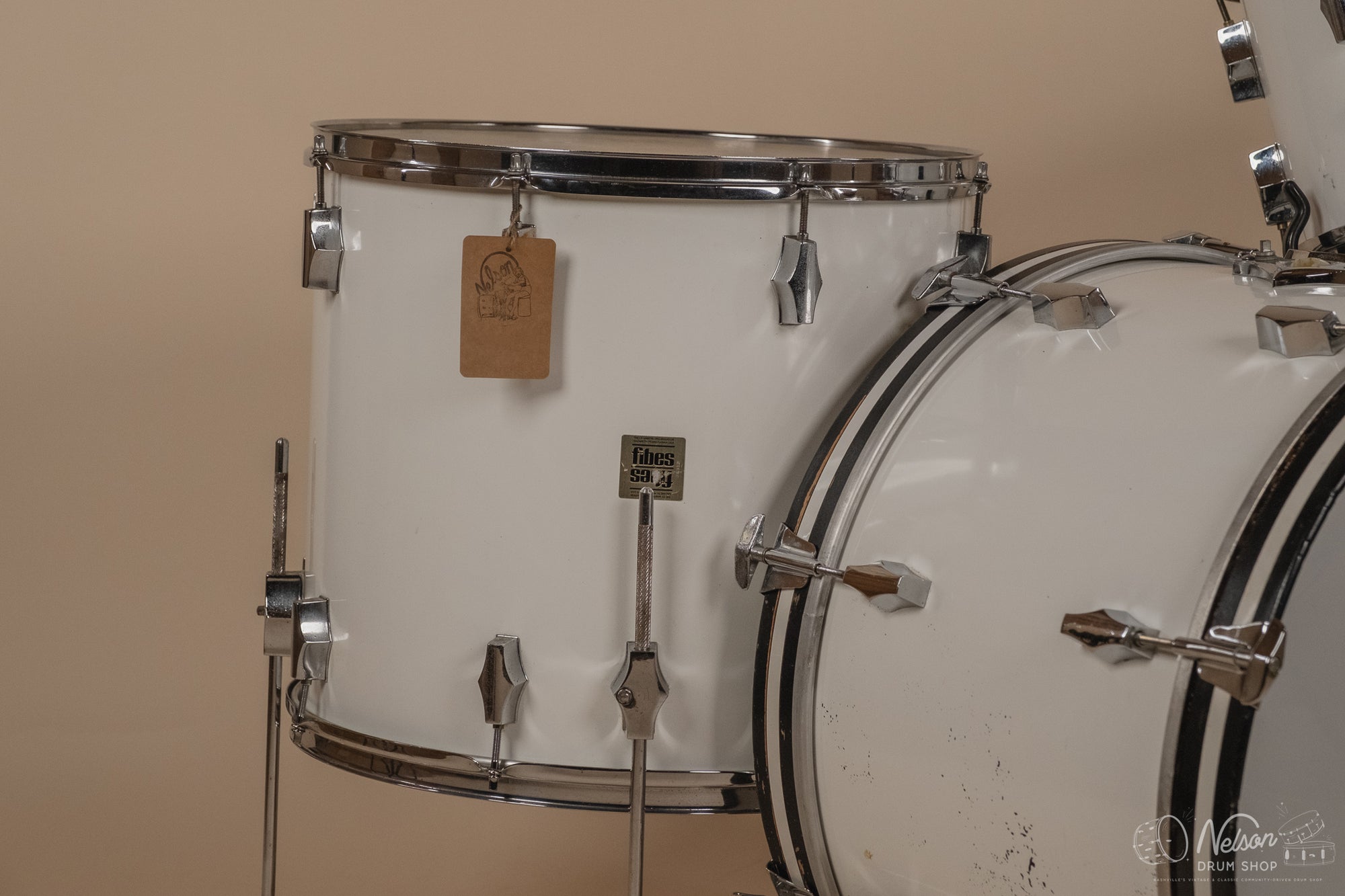 1970s Fibes Fiberglass in White - 14x22, 16x18, 9x13