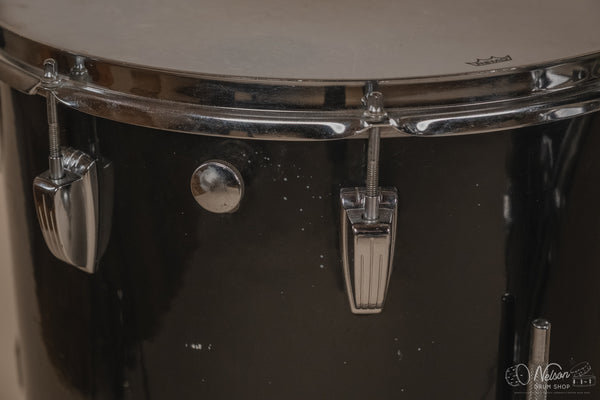 1972 Ludwig 'Big Beat' (3-ply) in Black Cortex - 14x22, 16x16, 9x13, 8x12