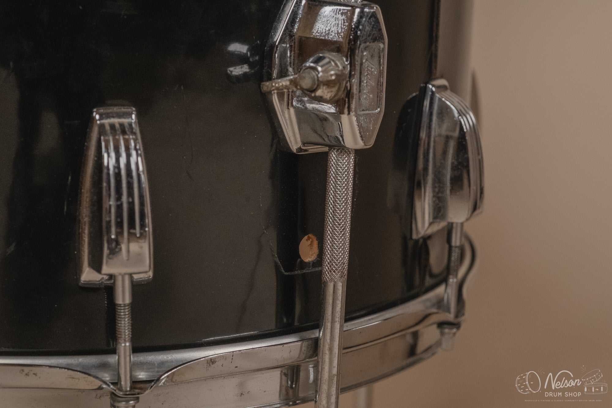 1972 Ludwig 'Big Beat' (3-ply) in Black Cortex - 14x22, 16x16, 9x13, 8x12