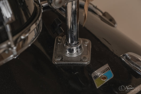 1972 Ludwig 'Big Beat' (3-ply) in Black Cortex - 14x22, 16x16, 9x13, 8x12