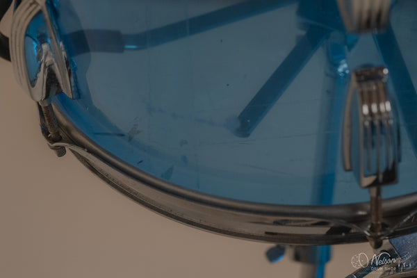 1970's Ludwig 'Pro Beat' in Blue Vistalite - 14x24, 9x13, 16x16