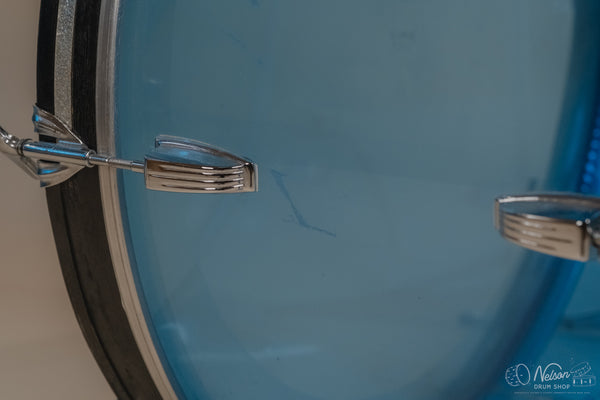 1970's Ludwig 'Pro Beat' in Blue Vistalite - 14x24, 9x13, 16x16