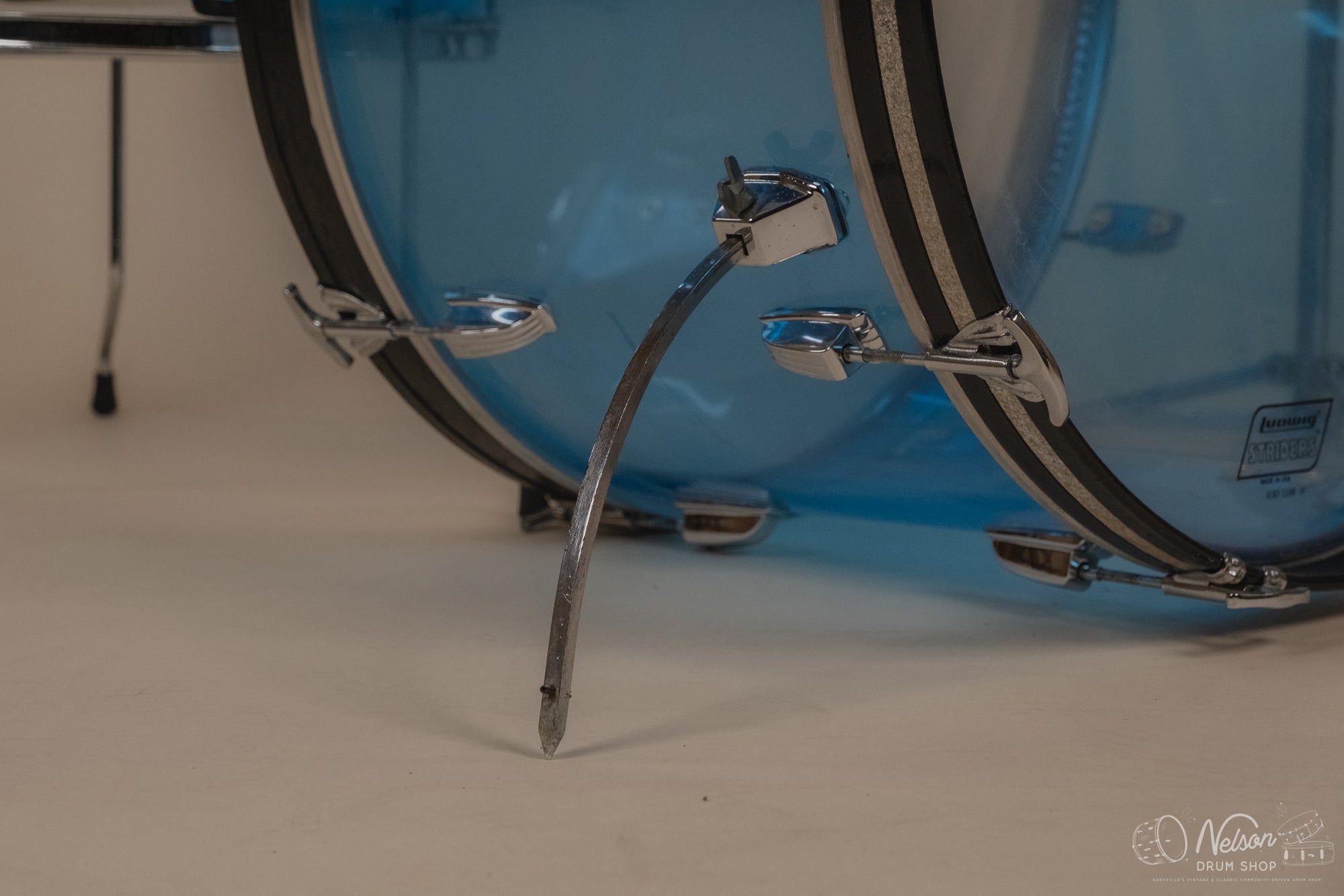 1970's Ludwig 'Pro Beat' in Blue Vistalite - 14x24, 9x13, 16x16