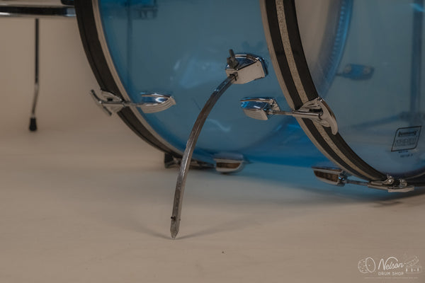 1970's Ludwig 'Pro Beat' in Blue Vistalite - 14x24, 9x13, 16x16