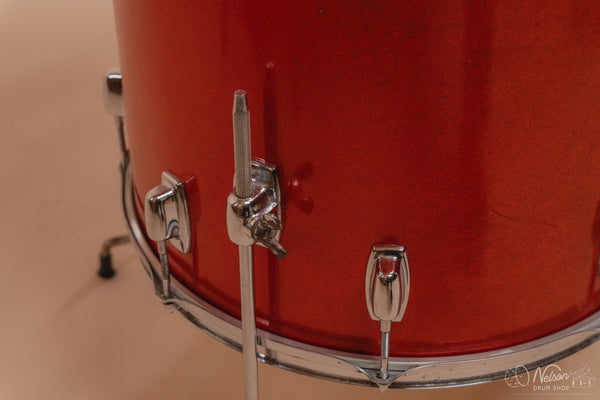 1970s Ludwig 'Standard' in Red Mist - 14x22, 16x16, 8x12