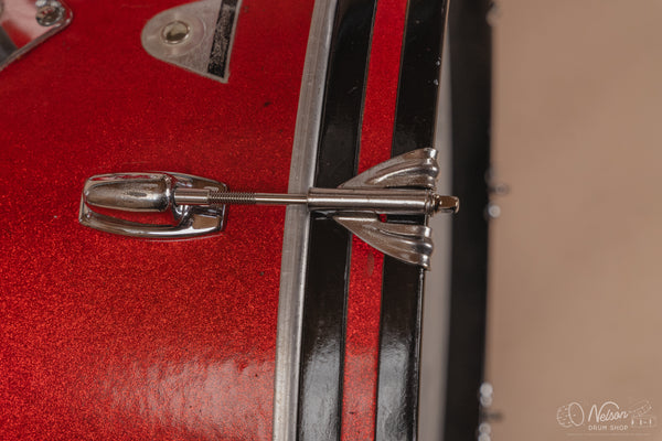 1970s Ludwig 'Standard' in Red Mist - 14x22, 16x16, 8x12