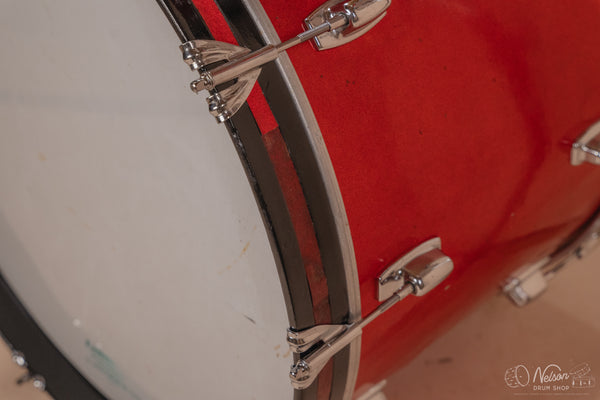 1970s Ludwig 'Standard' in Red Mist - 14x22, 16x16, 8x12