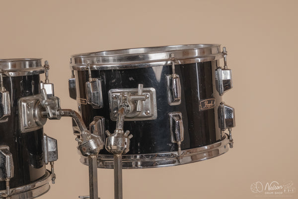 1970s Pearl Wood-Fiberglass in Black - 14x22, 16x16, 9x13, 8x12