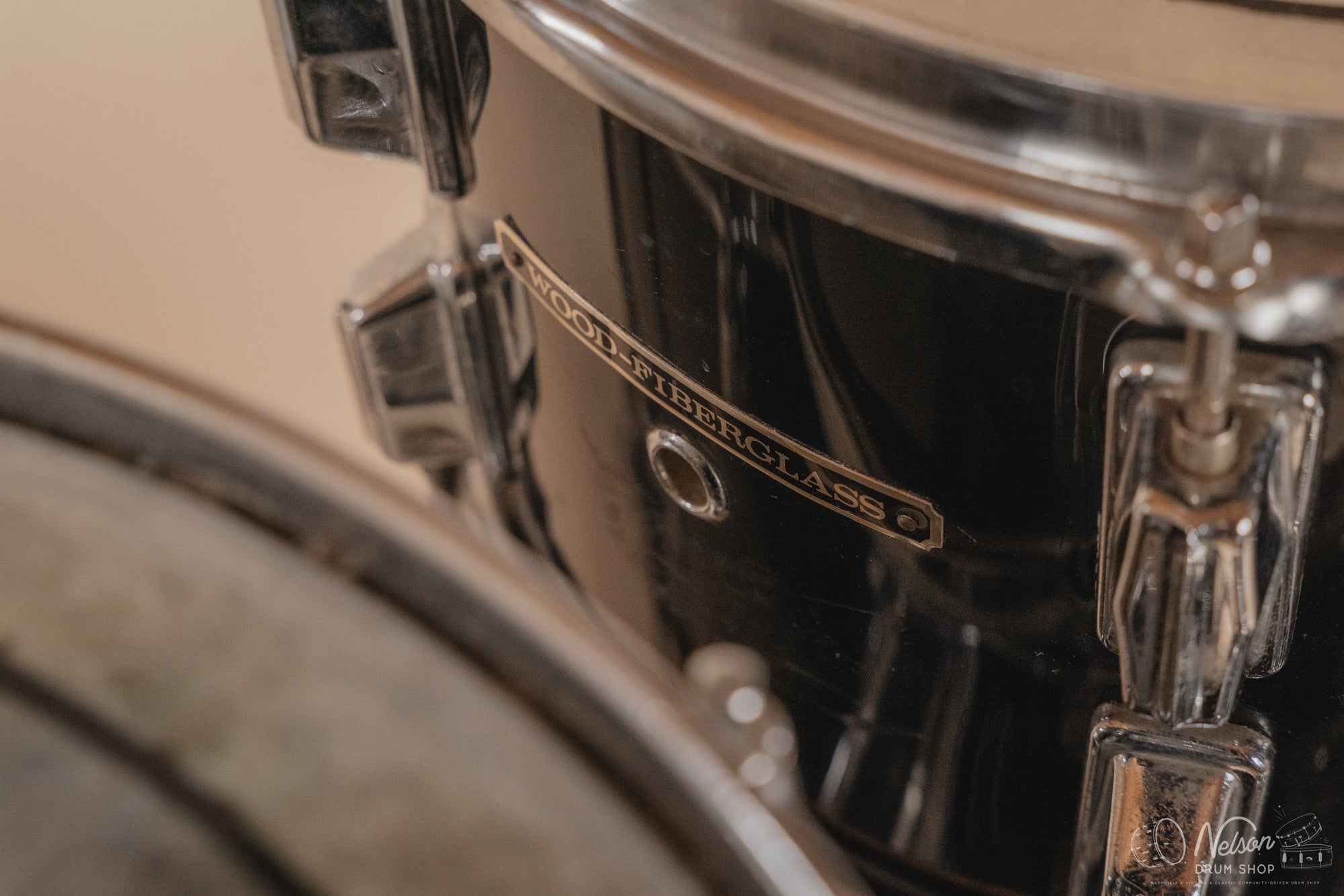 1970s Pearl Wood-Fiberglass in Black - 14x22, 16x16, 9x13, 8x12
