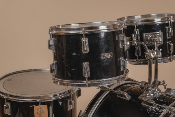 1970s Pearl Wood-Fiberglass in Black - 14x22, 16x16, 9x13, 8x12