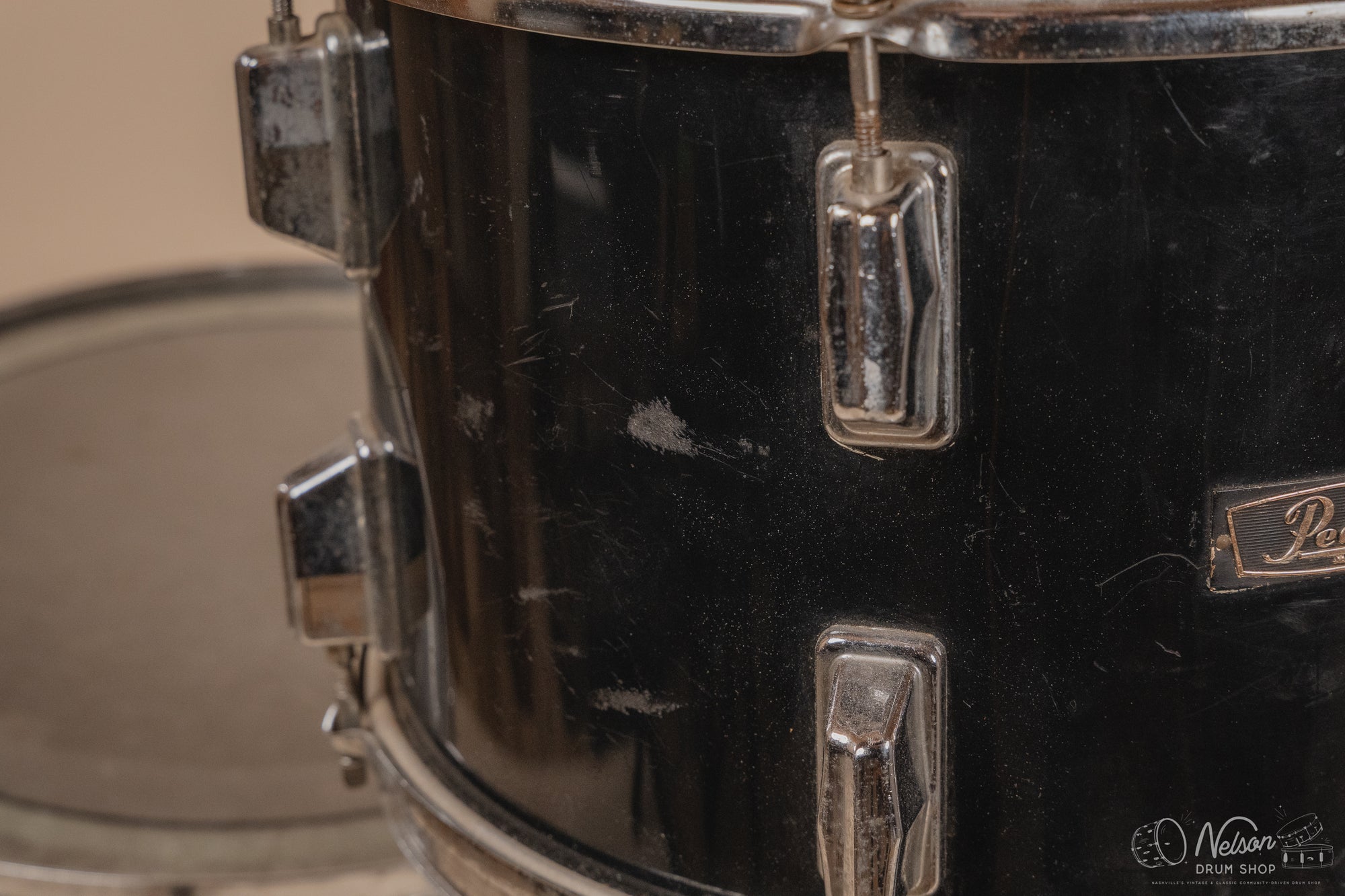 1970s Pearl Wood-Fiberglass in Black - 14x22, 16x16, 9x13, 8x12