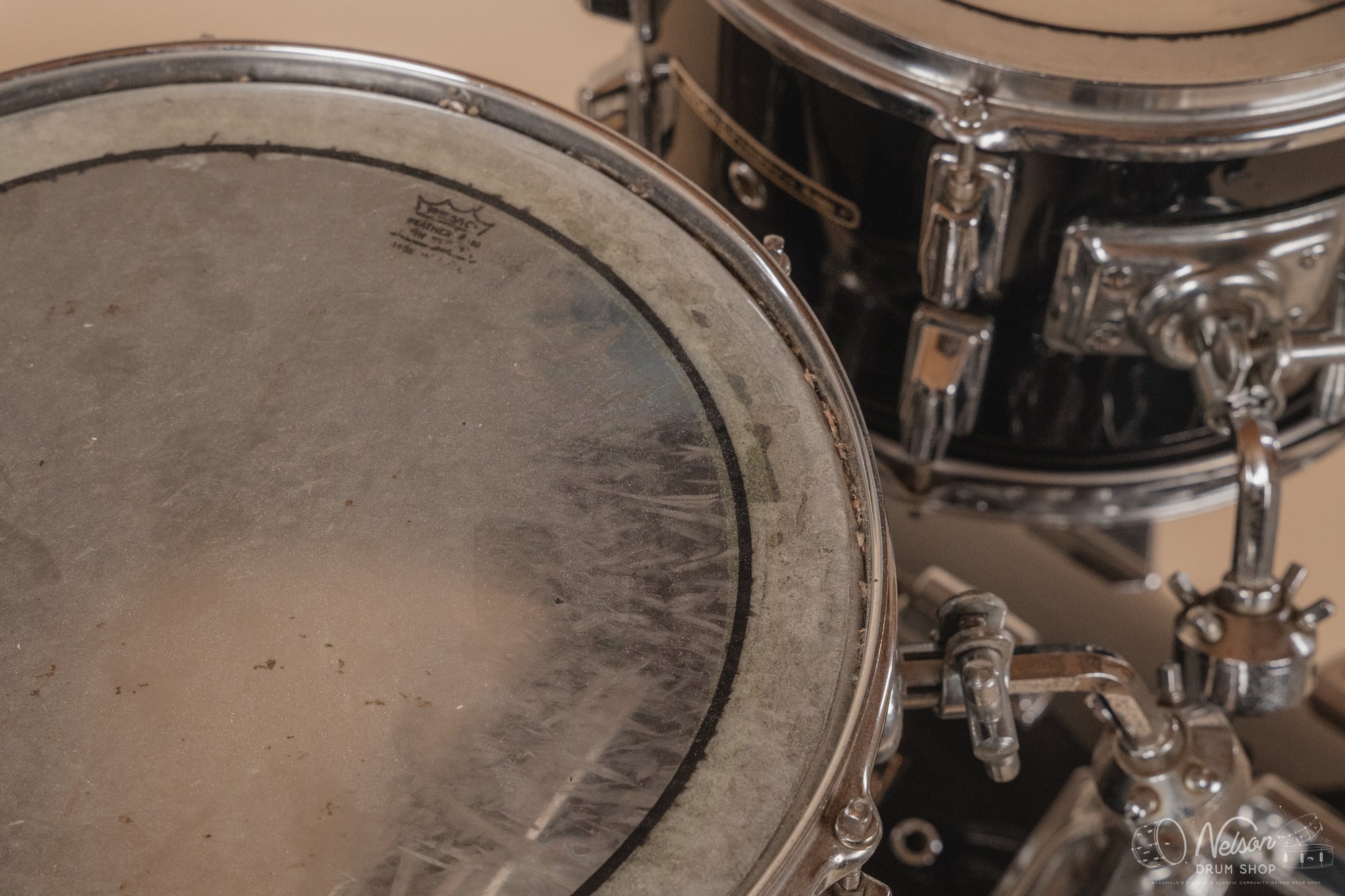 1970s Pearl Wood-Fiberglass in Black - 14x22, 16x16, 9x13, 8x12