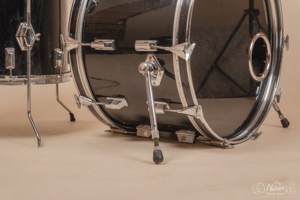 1970s Pearl Wood-Fiberglass in Black - 14x22, 16x16, 9x13, 8x12