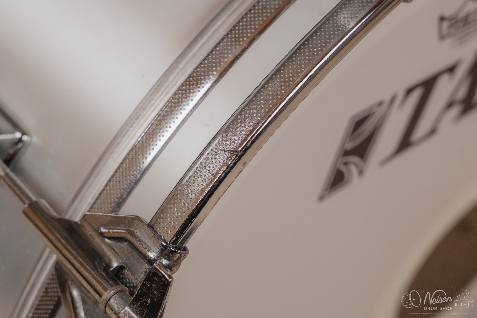 1970s Tama 'Imperialstar' in Metallic White - 14x22, 16x16, 9x13, 8x12