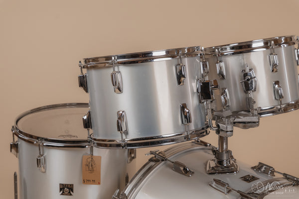 1970s Tama 'Imperialstar' in Metallic White - 14x22, 16x16, 9x13, 8x12