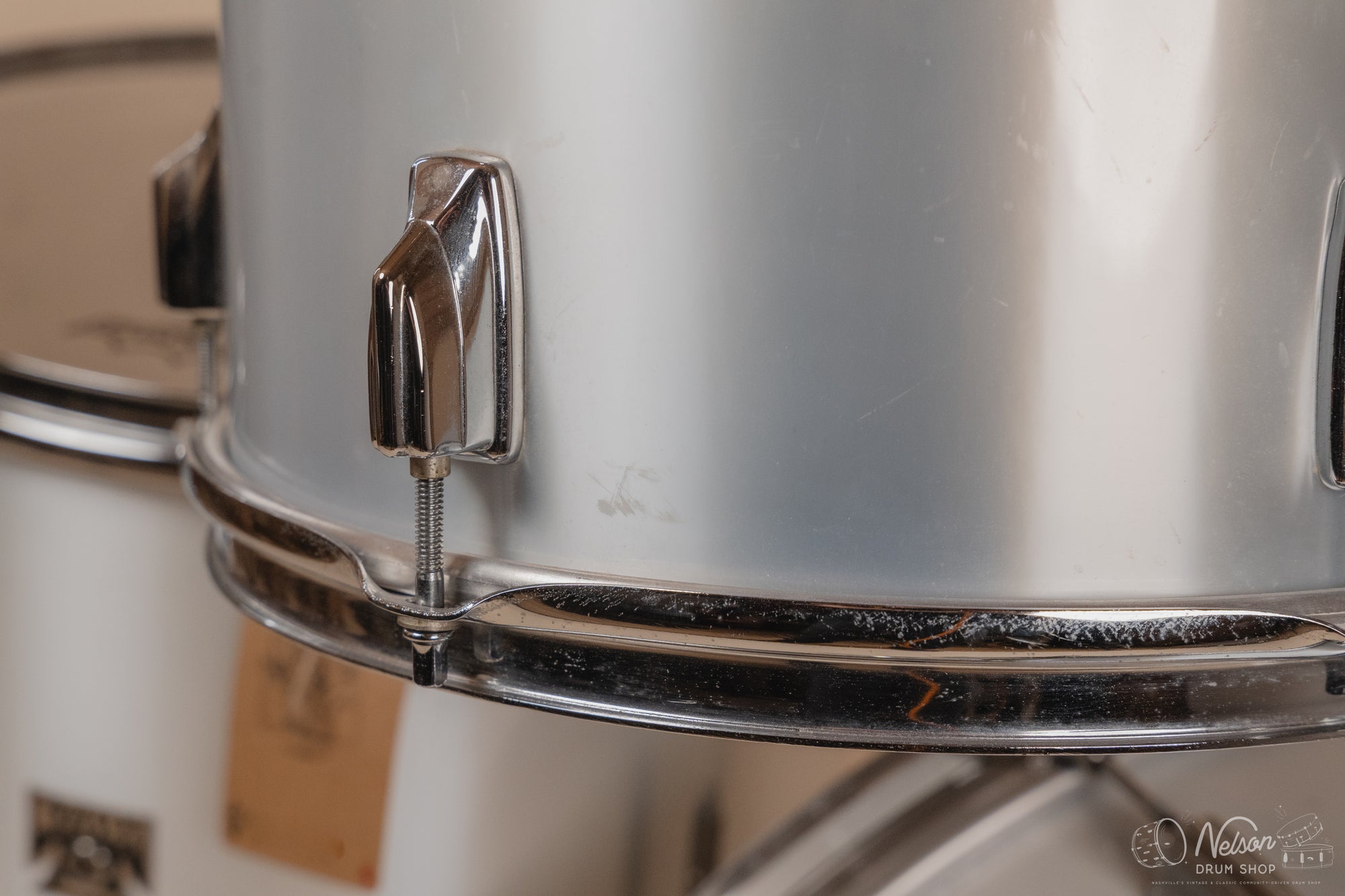 1970s Tama 'Imperialstar' in Metallic White - 14x22, 16x16, 9x13, 8x12