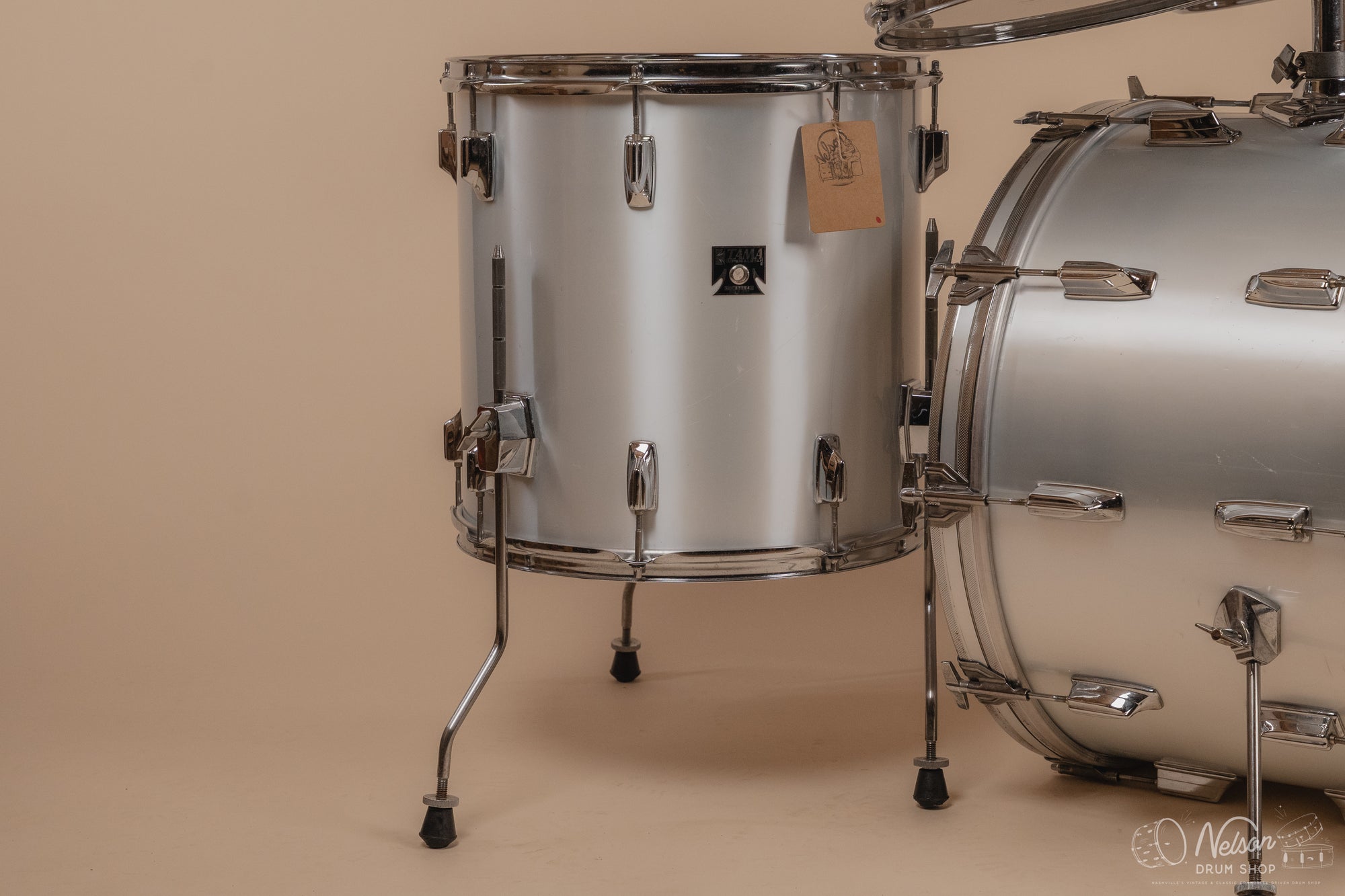 1970s Tama 'Imperialstar' in Metallic White - 14x22, 16x16, 9x13, 8x12