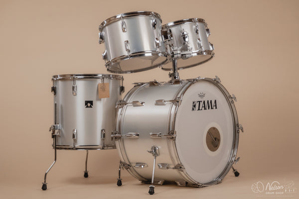 1970s Tama 'Imperialstar' in Metallic White - 14x22, 16x16, 9x13, 8x12